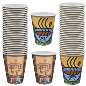 Ποτήρι Χάρτινο 12oz 50τεμ 11x9cm 400ml (12oz) Homie 1002106