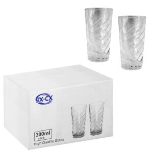 Ποτήρι Ανάγλυφο Σχέδιο 12,8x7,2cm  300mL Homie 1002155