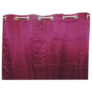 Μωβ σατέν κουρτίνα