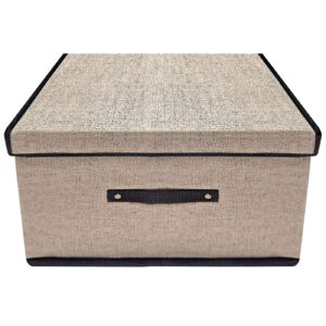 Κουτί Αποθηκευτικό Μπεζ Ορθογώνιο 37x24x24cm Homie 1011072