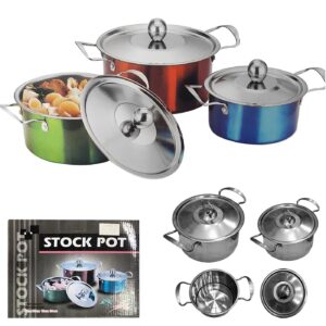 Κατσαρόλες σετ 3 τεμ ø20/18/16cm Homie 101905