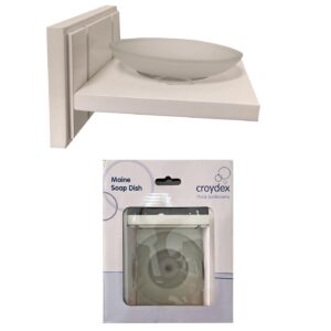 Βάση για Σαπούνι Λευκή Ξύλινη 20x16,5x8,5cm Homie 101928