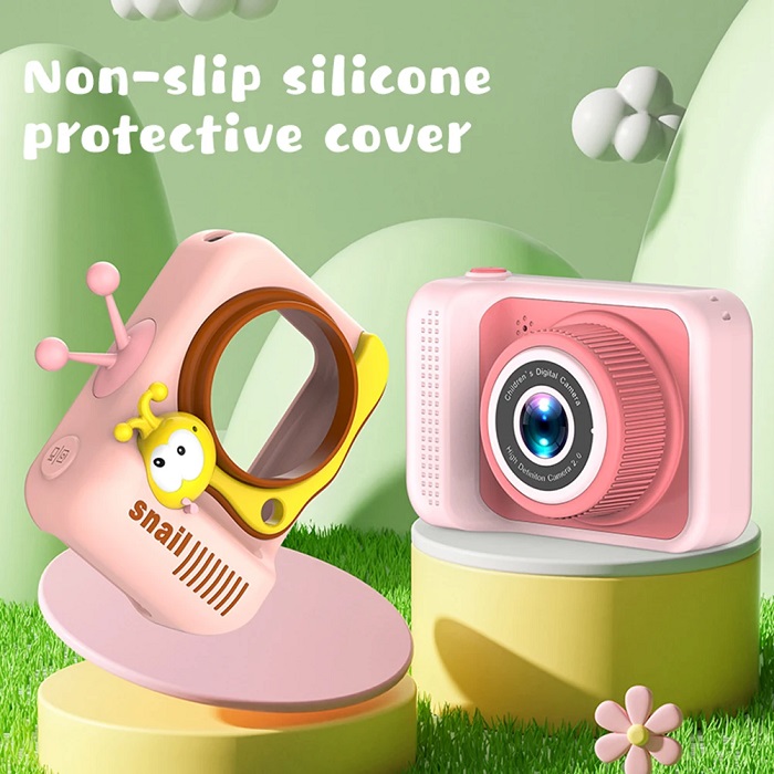 Παιδική ψηφιακή κάμερα - Q2 - Snail - 810651 - Pink - Image 3