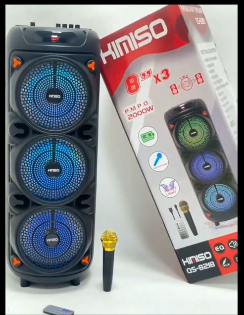 Φορητό ηχείο subwoofer με μικρόφωνο Karaoke - QS-8218 - 813096 - Image 2