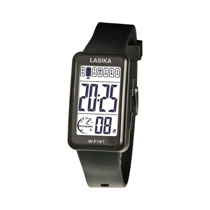 Ψηφιακό ρολόι χειρός - LS161 - Lasika - 817391 - Black/Black