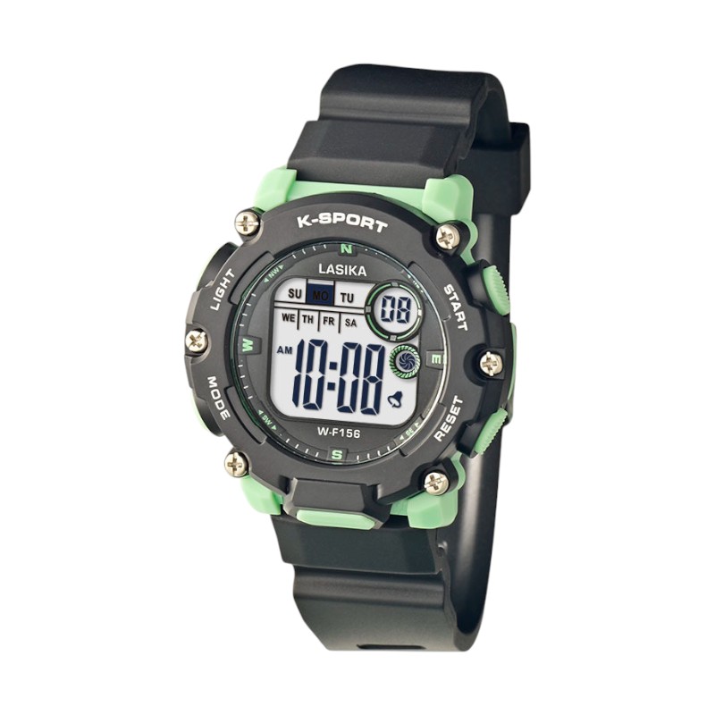 Ψηφιακό ρολόι χειρός - LS156 - Lasika - 817445 - Black/Green