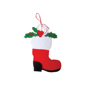 Υφασμάτινο Χριστουγεννιάτικο στολίδι μπότα