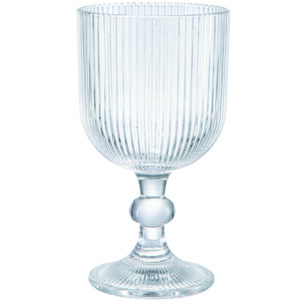 Ποτήρι γυάλινο κολωνάτο "ρίγα" 30cl