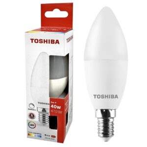 Λάμπα led Toshiba Κερί N_std c37 e14 4,7w 6500k Γωνία Δέσμης 180 Μοίρες  Toshiba 00168818