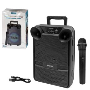 Καραόκε Σύστημα Ηχείο με 1 Μικρόφωνο Ηχείο: 36x23x19cm Μικρόφωνο: 24x5cm Homie 108518
