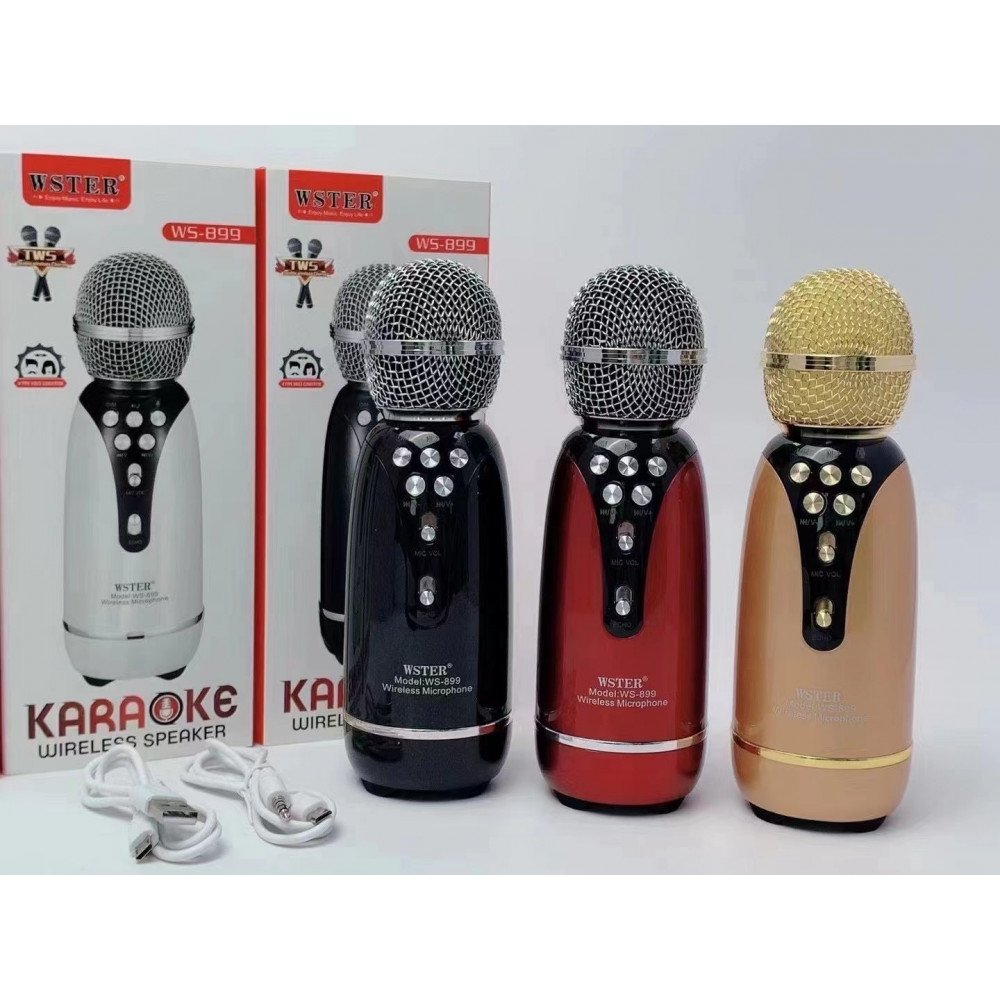Ασύρματο μικρόφωνο Karaoke - WS-899 - Weisre - 883358 - White - Image 3