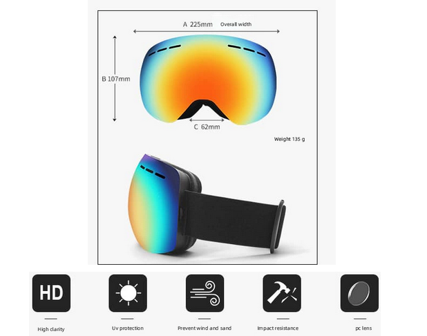 Μάσκα Σκι - HX037 - 920679 - Black/Black - Image 4