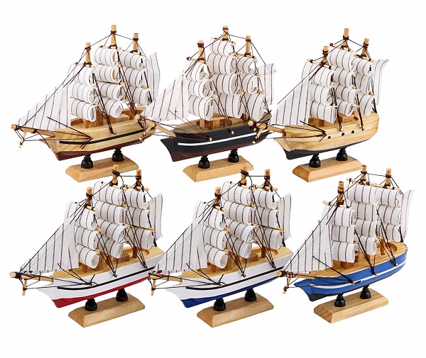 Διακοσμητικό Souvenir - Καραβάκι ιστιοφόρο - 8-10cm - 920846 - Image 2