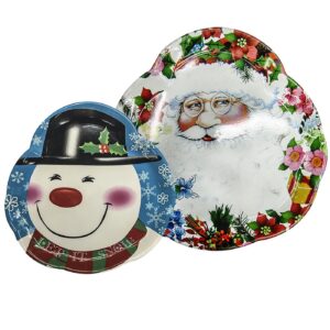 Δίσκος Σχήμα Άγιος-Χιονάνθρωπος 30cm Xmasfest 1131216