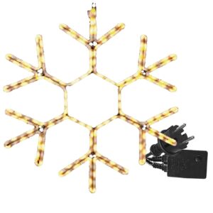 Χιονονιφάδα Φωτοσωλήνας Controller 3m Φωτοσωλήνας 39x39cm Xmasfest 1131428