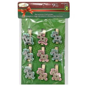Μανταλάκια Xmas Ελάφι 9τεμ 4cm Xmasfest 1131577