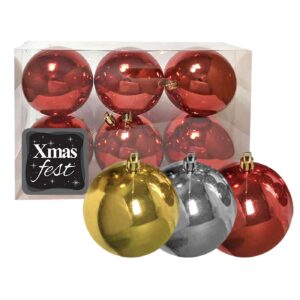 Μπάλα Γυαλιστερή πακ=6τεμ φ6 ø6cm Xmasfest 1131711