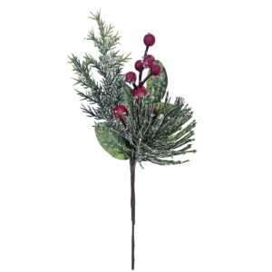 Κλωνάρι Πεύκο Χιονισμένο με γκι 30x15cm Xmasfest 1132580