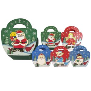 Καλαθάκι με Χερούλι Ξύλινο 11x10x5,5cm Xmasfest 1132696