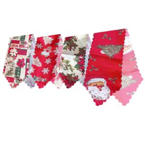 Runner Διακόσμησης Τραπεζιού Χριστουγεννιάτικο Γυαλιστερό 180x34cm Xmasfest 1133204