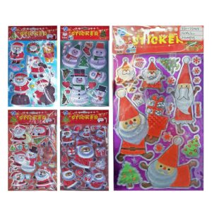 Αυτοκόλλητα Ασημίζοντα Xmas 24x13cm Xmasfest 1133603