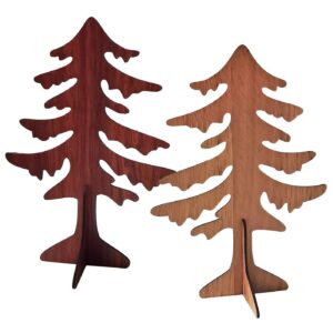 Δέντρο Ξύλινο Επιτραπέζιο 20x14cm Xmasfest 1133655