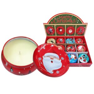 Κερί Xmas σε Μεταλλικό Κουτί με Καπάκι 7x4,5cm 110gr Xmasfest 1133683