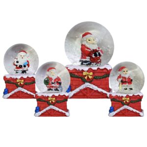 Χιονόμπαλα Άγιος Τετράγωνη Βάση ø4,5cm ø4,5x6,5cm Xmasfest 1133707