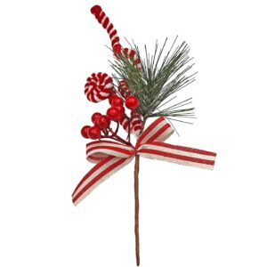 Κλαδί με Φιόγκο & γκι 30cm Xmasfest 1133758