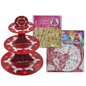Βάση για Cupcake Xmas Τριώροφη 35 xø30cm Xmasfest 1133815