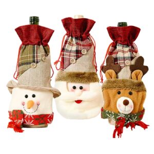 Θήκη Κρασιού με 3D Φιγούρα Xmas 30x13cm Xmasfest 1133952