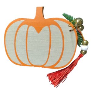 Κολοκύθα Ξύλινο Επιτραπέζιο Διακοσμητικό 14,5x14cm Xmasfest 1134013