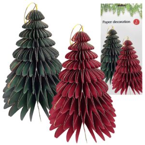 Δέντρο Χάρτινο 3D Πτυσσόμενο Μεγάλο 31x24cm Xmasfest 1134041