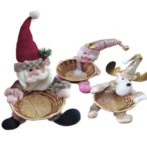 Καλάθι με Χριστουγεννιάτικη Πάνινη Φιγούρα 30x20cm Xmasfest 1134053