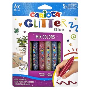 Κόλα Glitter Multi σετ=6τ Carioca 6x10.5mL Carioca 42112
