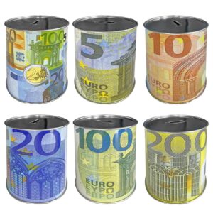 Κουμπαράς Μεταλλικός Ευρώ 12x11,5cm Homie 116786