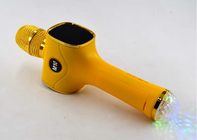 Ασύρματο μικρόφωνο Karaoke με ηχείο - M10 - 961867 - Yellow - Image 2