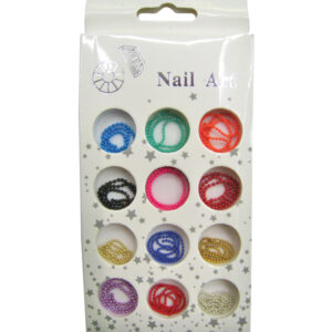 Κασετίνα με χρωματιστές διακοσμητικές αλυσίδες νυχιών