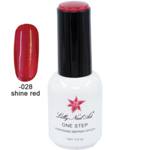 Ημιμόνιμο μανό one step 15ml - Shine red