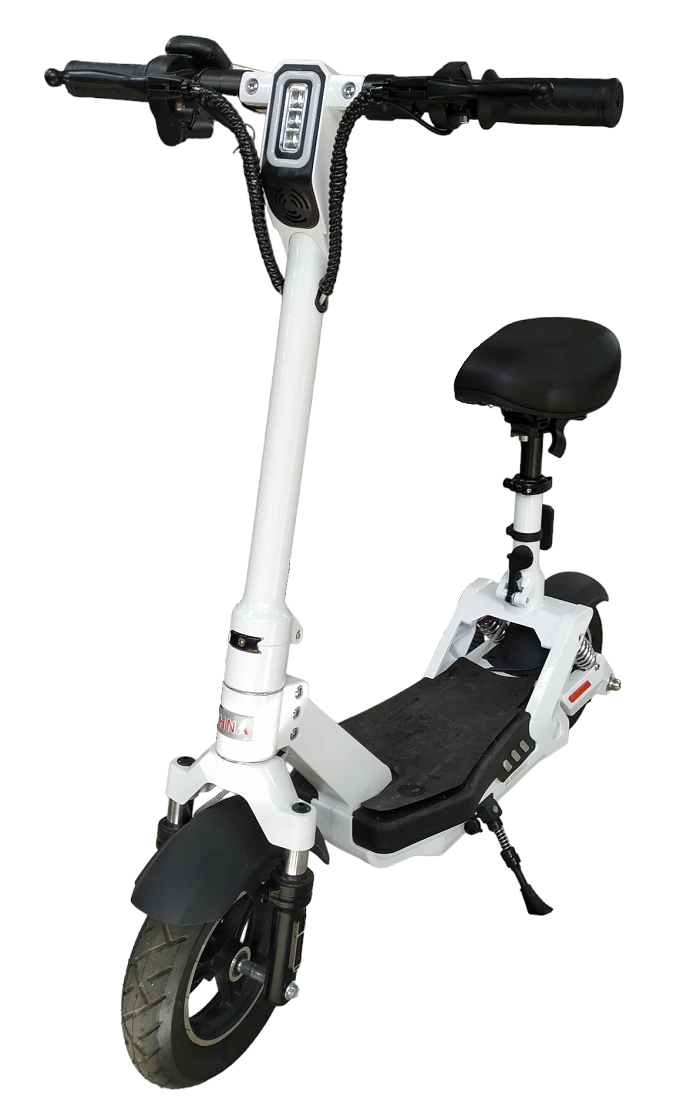 Ηλεκτρικό Scooter με σέλα - 10" - C1 - 500W - 45km/h - 986025 - White - Image 2