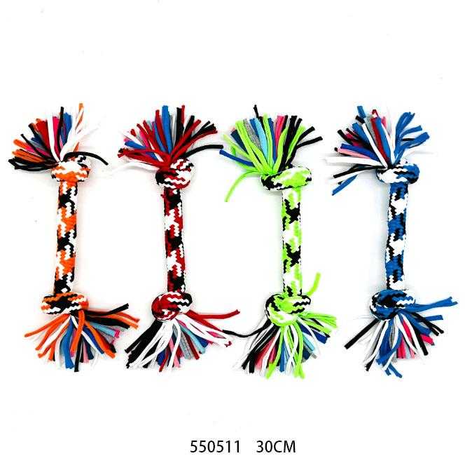 Παιχνίδι σκύλου σχοινί με κόμπους - 30cm - 12pcs - 550511 - Image 2
