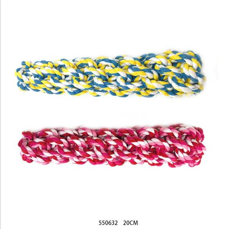 Παιχνίδι σκύλου σχοινί πλεκτό - 20cm - 12pcs - 550632 - Image 2