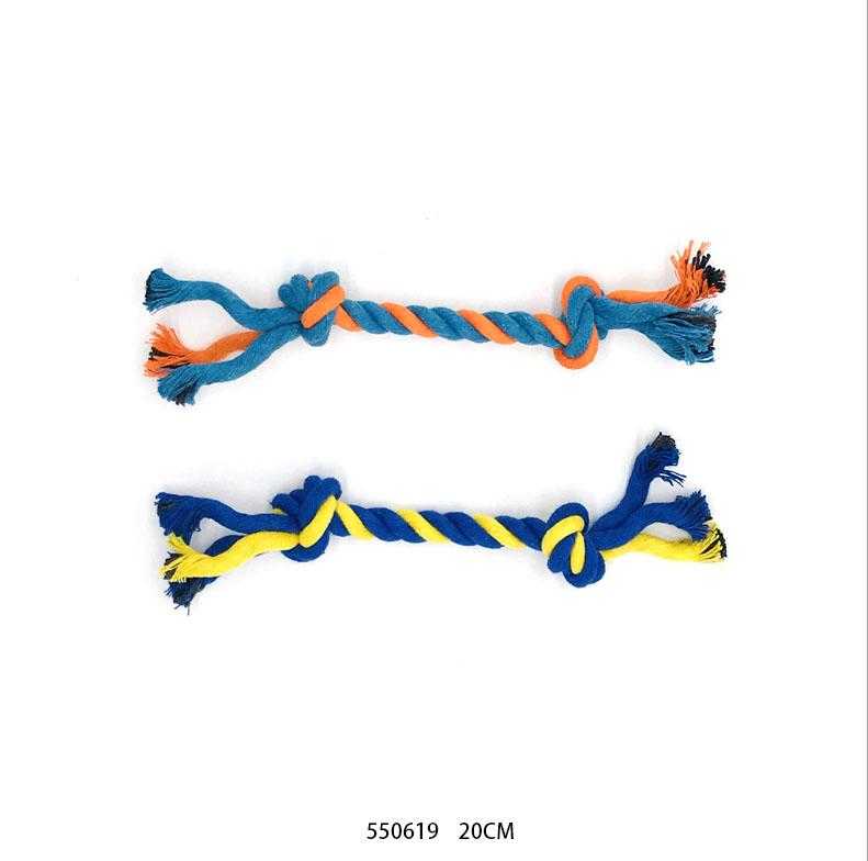 Παιχνίδι σκύλου σχοινί με κόμπους - 20cm - 12pcs - 550619 - Image 2