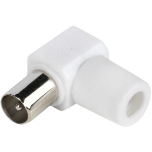 VIVANCO COAX ANGLED PLUG white