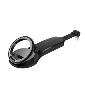 HOCO RING STAND MOBILE HOLDER WITH 2X LIGHTNING LS22 black