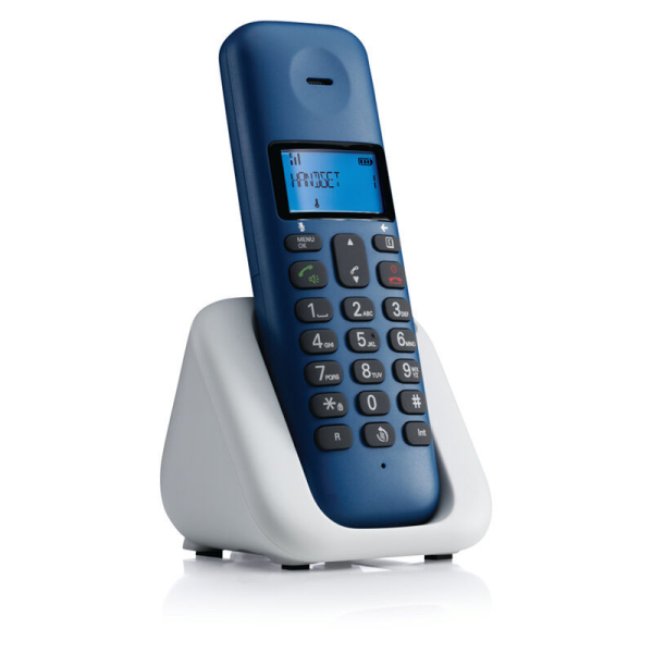 ΑΣΥΡΜΑΤΟ ΤΗΛΕΦΩΝΟ MOTOROLA T301 royal blue ΜΕ ΑΝΟΙΚΤΗ ΑΚΡΟΑΣΗ - Image 2
