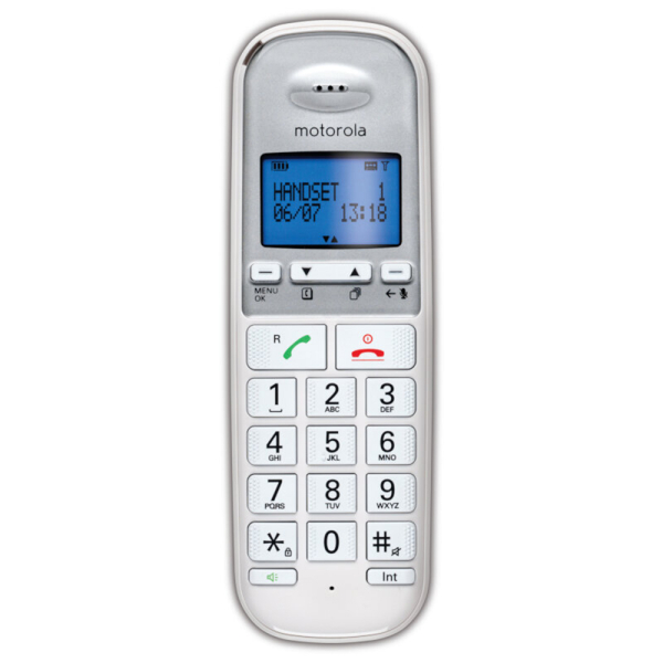 ΑΣΥΡΜΑΤΟ ΤΗΛΕΦΩΝΟ MOTOROLA S3001 white ΜΕ ΜΕΓΑΛΑ ΠΛΗΚΤΡΑ ΜΕ ΑΝΟΙΚΤΗ ΑΚΡΟΑΣΗ