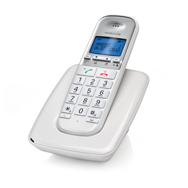 ΑΣΥΡΜΑΤΟ ΤΗΛΕΦΩΝΟ MOTOROLA S3001 white ΜΕ ΜΕΓΑΛΑ ΠΛΗΚΤΡΑ ΜΕ ΑΝΟΙΚΤΗ ΑΚΡΟΑΣΗ - Image 2