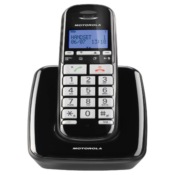 ΑΣΥΡΜΑΤΟ ΤΗΛΕΦΩΝΟ MOTOROLA S3001 black ΜΕ ΜΕΓΑΛΑ ΠΛΗΚΤΡΑ ΜΕ ΑΝΟΙΚΤΗ ΑΚΡΟΑΣΗ