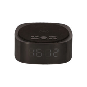Ksix Qi ALARM CLOCK WIRELESS CHARGER 10W WITH WIRELESS SPEAKER FM RADIO black